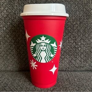 NEW Starbucks 25 years  Reusable Holiday 16oz Hot Cup